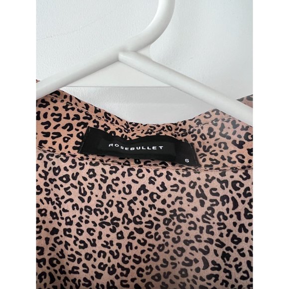 NWOT Rosebullet Leopard Print Blouse - Picture 4 of 6